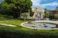 Catania, a view of the park Giardino Bellini